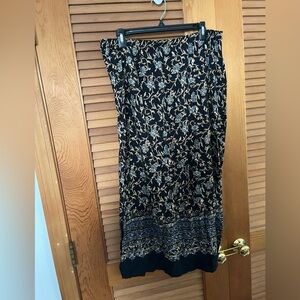 Just My Size floral Skirt Size 1X vtg